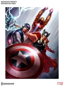 Avengers Trinity Art Print By Alex Pascenko