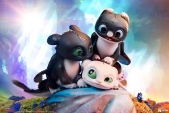 How To Train Your Dragon: Dart With Pouncer And Ruffrunner Statue