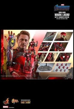 Avengers: Endgame MMS Diecast Actionfigur 1/6 Iron Man Mark LXXXV Battle Damaged Ver. 32 Cm -Optimal Model Geschäft Iron Man Mark LXXXV Battle Damaged Version AVENGERS ENDGAME LOVE YOU 3000 Bunker158 Hot toys 13 1