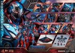 Iron Patriot Sixth Scale Figure By Hot Toys DIECAST – Avengers: Endgame – Movie Masterpiece Series -Optimal Model Geschäft Iron Patriot Diecast endgame bunker158 hot toys 12