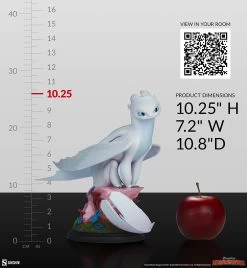 How To Train Your Dragon 3: Light Fury Statue -Optimal Model Geschäft LIGHT FURY DRACHENZAEHMEN LEICHT GEMACHT HOW TO TRAIN YOUR DRAGON STATUE SIDESHOW BUNKER158 5