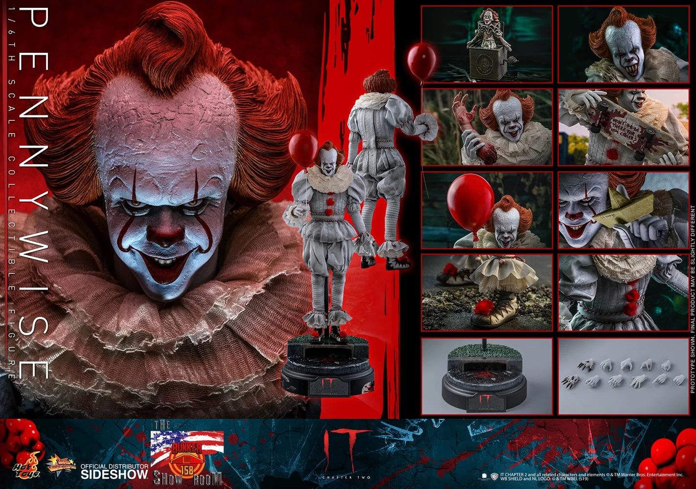 Pennywise Sixth Scale Figure By Hot Toys IT Chapter Two – Movie Masterpiece Series – STEPHEN KING S ES 10 Pennywise Sixth Scale Figure By Hot Toys IT Chapter Two – Movie Masterpiece Series – STEPHEN KING S ES – Bild 8