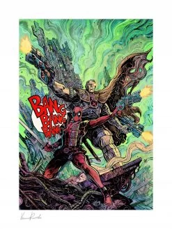 Deadpool & Cable Art Print By Vincenzo Riccardi