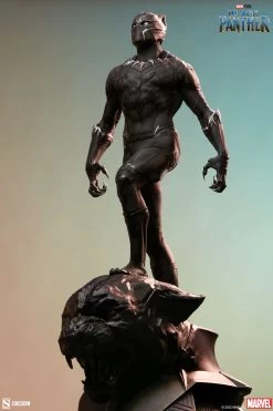 Marvel: Black Panther Premium 1:4 Scale Statue -Optimal Model Geschäft black panther premium format statue sideshow bunker158 14