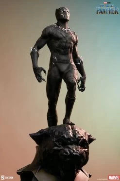 Marvel: Black Panther Premium 1:4 Scale Statue -Optimal Model Geschäft black panther premium format statue sideshow bunker158 16