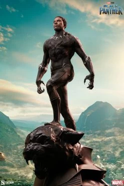 Marvel: Black Panther Premium 1:4 Scale Statue -Optimal Model Geschäft black panther premium format statue sideshow bunker158 3
