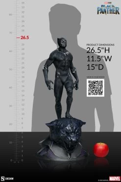 Marvel: Black Panther Premium 1:4 Scale Statue -Optimal Model Geschäft black panther premium format statue sideshow bunker158 7