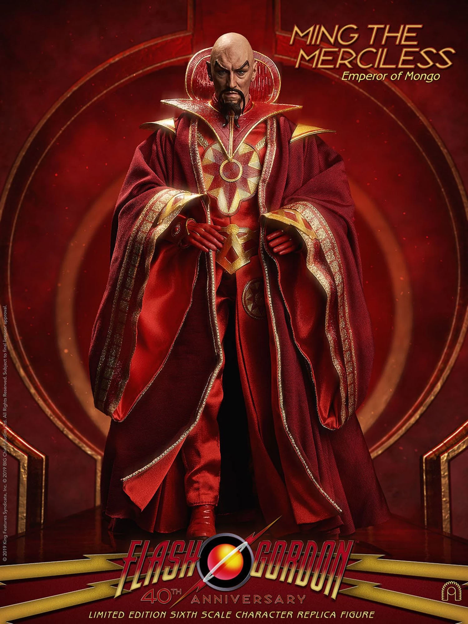 Flash Gordon Actionfigur 1/6 Ming The Merciless Limited Edition 31 Cm 6 Flash Gordon Actionfigur 1/6 Ming The Merciless Limited Edition 31 Cm – Bild 4