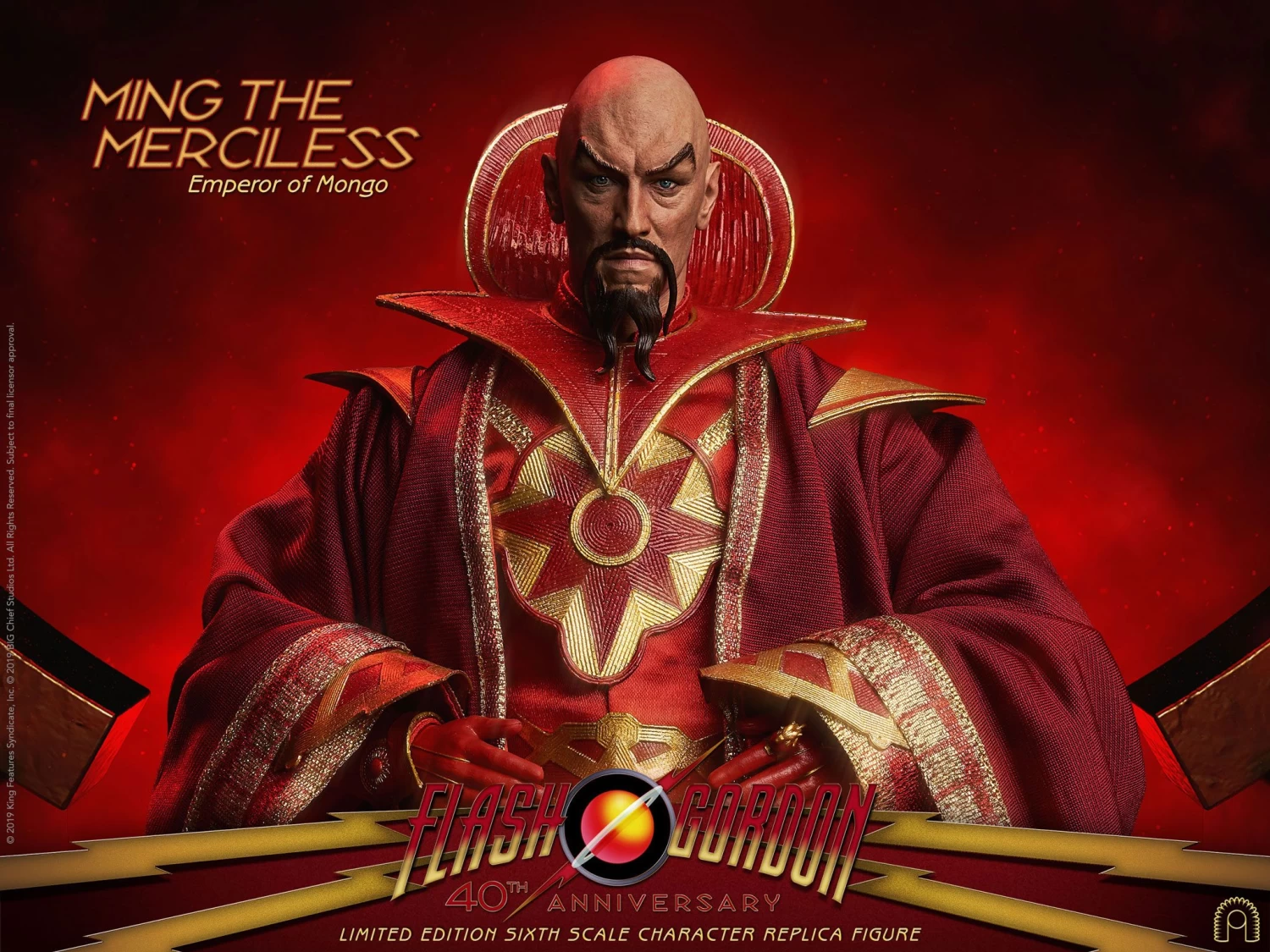 Flash Gordon Actionfigur 1/6 Ming The Merciless Limited Edition 31 Cm 5 Flash Gordon Actionfigur 1/6 Ming The Merciless Limited Edition 31 Cm – Bild 3