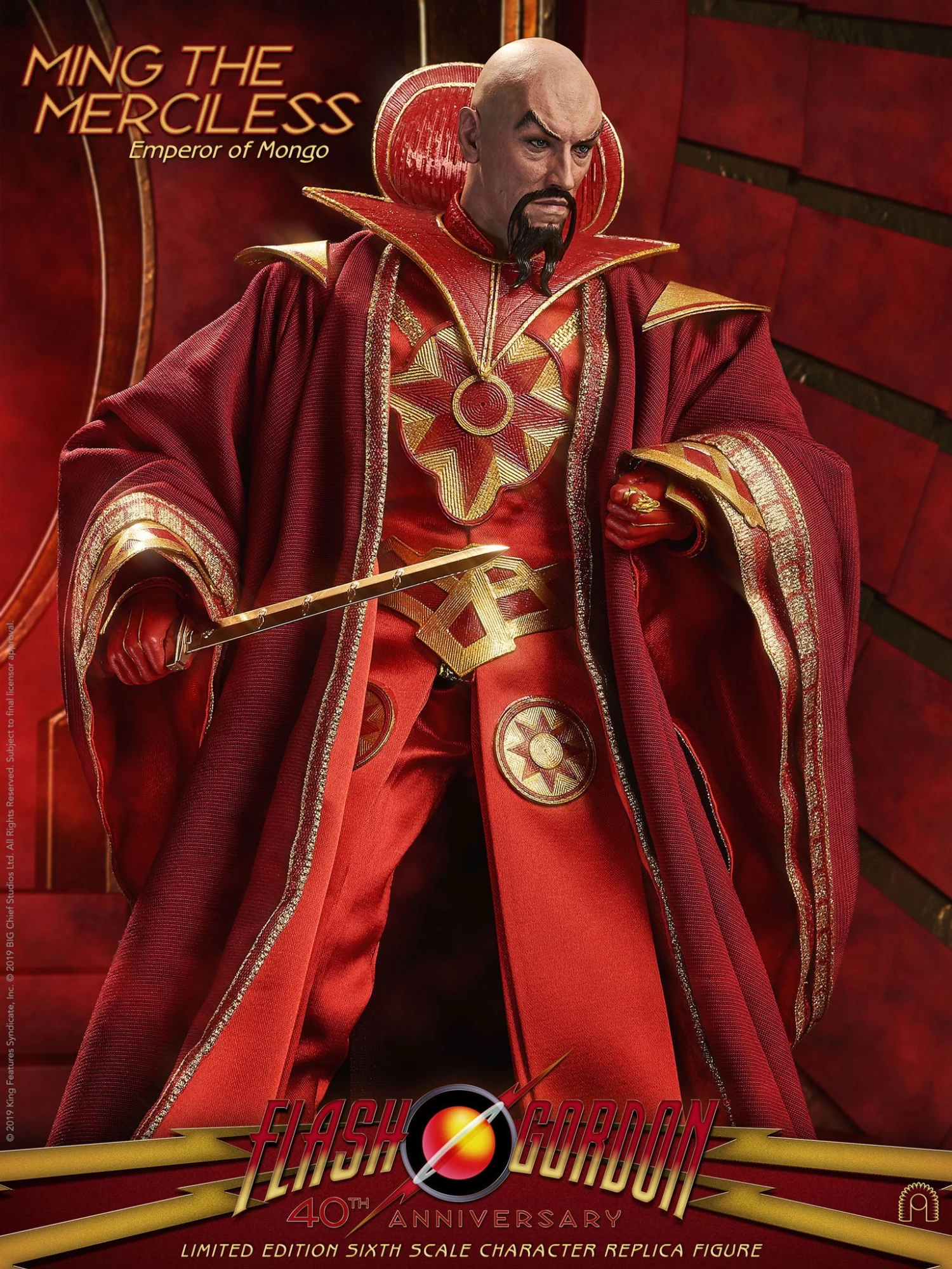 Flash Gordon Actionfigur 1/6 Ming The Merciless Limited Edition 31 Cm 4 Flash Gordon Actionfigur 1/6 Ming The Merciless Limited Edition 31 Cm – Bild 2
