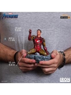 Avengers Endgame BDS Art Scale Statue 1/10 I Am Iron Man Tony 15 Cm By Iron Studios -Optimal Model Geschäft i10