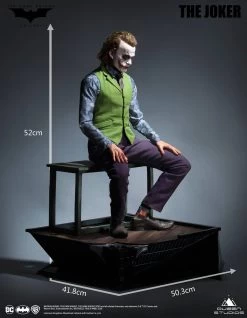 Joker 1:3 Heath Ledger -Optimal Model Geschäft joker heath ledger the dark knight dc movie queen studios bunker158 special edition 4
