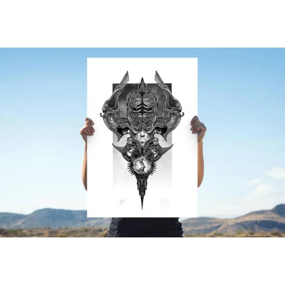 Galactus & The Silver Surfer Art Print By Nekro XIII 4 Galactus & The Silver Surfer Art Print By Nekro XIII – Bild 2