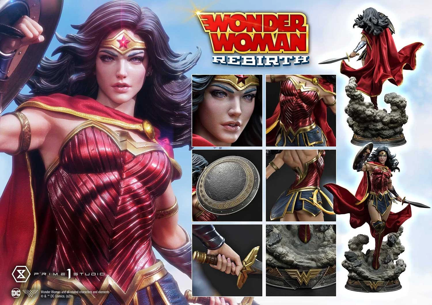 DC Comics Statue 1/3 Wonder Woman Rebirth 75 Cm 5 DC Comics Statue 1/3 Wonder Woman Rebirth 75 Cm – Bild 3
