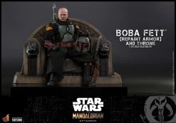 Star Wars: The Mandalorian – Boba Fett Repaint Armor And Throne 1:6 Scale Figure Set