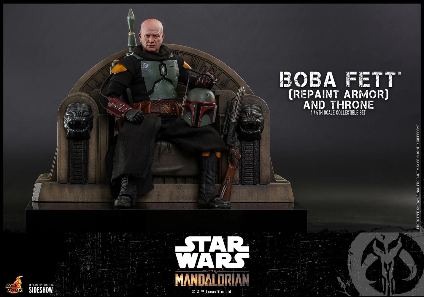 Star Wars: The Mandalorian – Boba Fett Repaint Armor And Throne 1:6 Scale Figure Set 3 Star Wars: The Mandalorian – Boba Fett Repaint Armor And Throne 1:6 Scale Figure Set