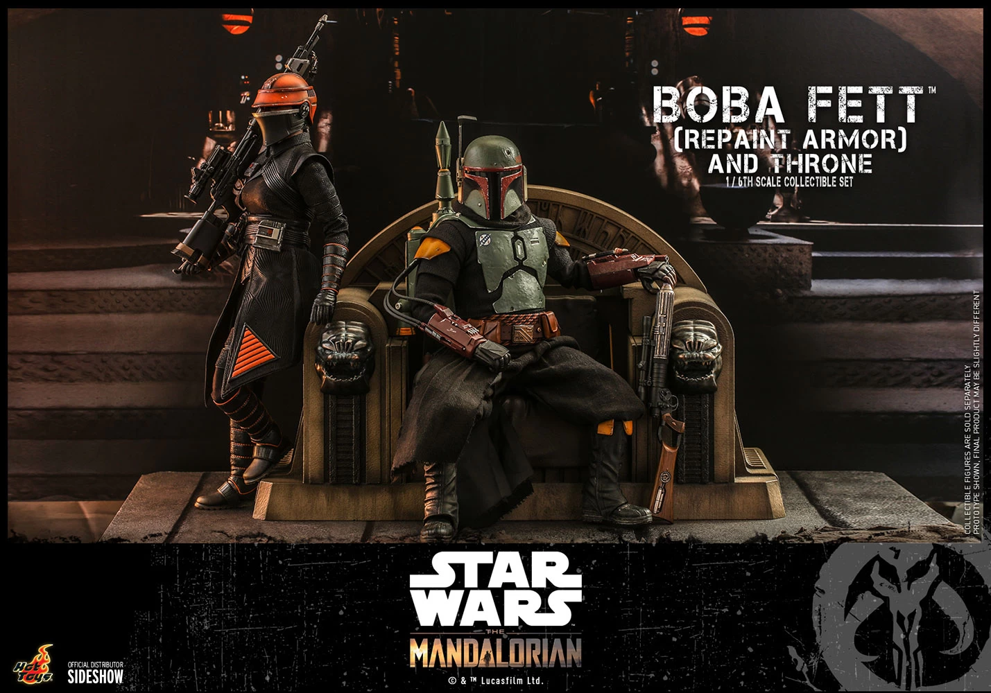 Star Wars: The Mandalorian – Boba Fett Repaint Armor And Throne 1:6 Scale Figure Set 4 Star Wars: The Mandalorian – Boba Fett Repaint Armor And Throne 1:6 Scale Figure Set – Bild 2