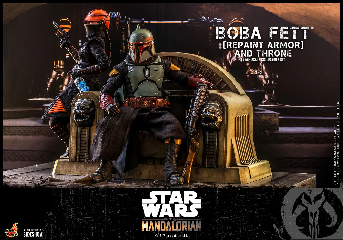 Star Wars: The Mandalorian – Boba Fett Repaint Armor And Throne 1:6 Scale Figure Set 5 Star Wars: The Mandalorian – Boba Fett Repaint Armor And Throne 1:6 Scale Figure Set – Bild 3