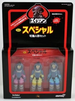 Reaction 3er Set Aliens Nostromo Crew Super 7