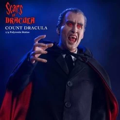 Dracula Nächte Des Entsetzens Statue 1/4 Count Dracula 2.0 DX Version 53 Cm