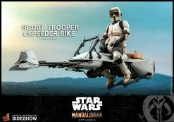 Scout Trooper And Speeder Bike Sixth Scale Figure Set By Hot Toys The Mandalorian – Television Masterpiece Series -Optimal Model Geschäft scout trooper and speeder bike speederbike mandalorian star wars hot toys bunker158 1