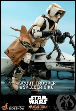Scout Trooper And Speeder Bike Sixth Scale Figure Set By Hot Toys The Mandalorian – Television Masterpiece Series -Optimal Model Geschäft scout trooper and speeder bike speederbike mandalorian star wars hot toys bunker158 14