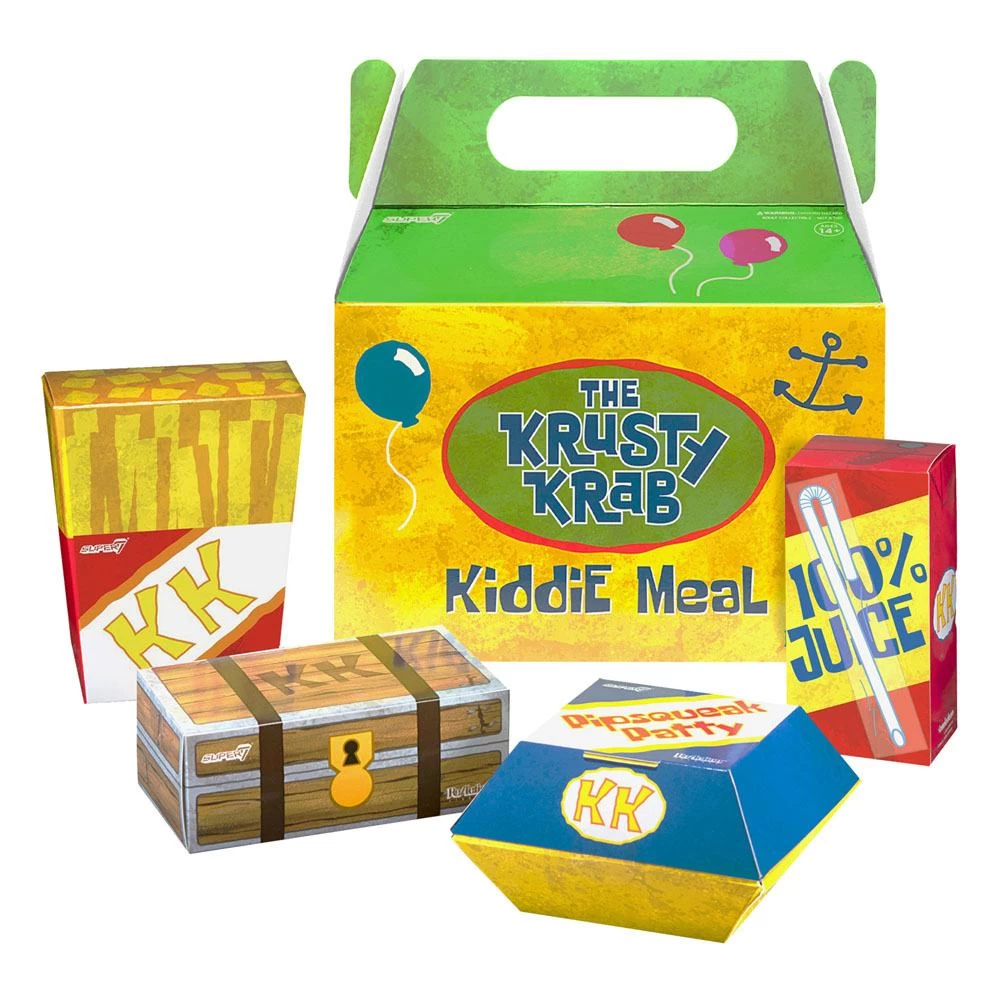 Spong-Bob Schwammkopf 4er PAck Krusty Krab Meal NYCC 3 Spong-Bob Schwammkopf 4er PAck Krusty Krab Meal NYCC
