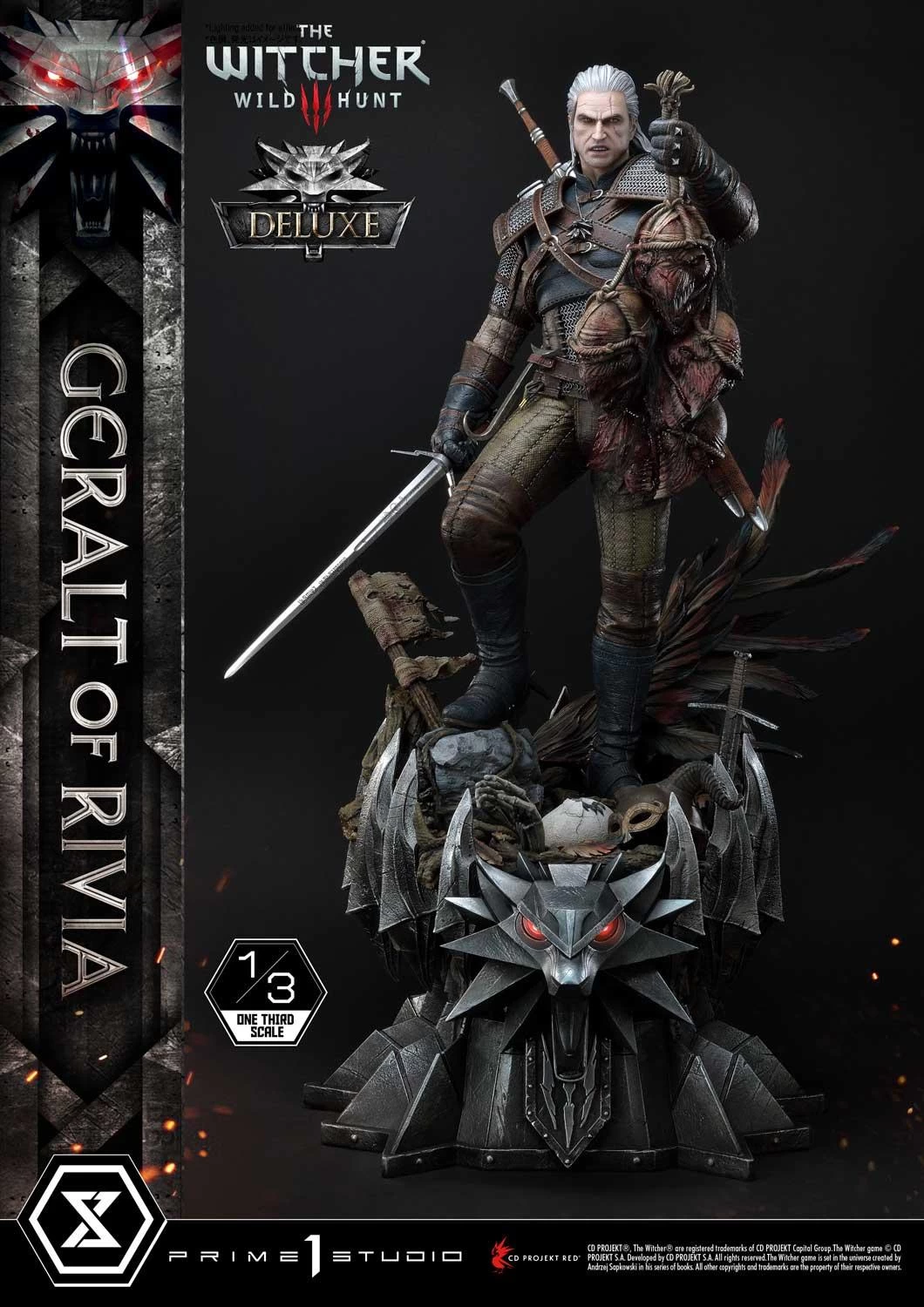 Witcher 3 Wild Hunt Statue 1/3 Geralt Von Riva Deluxe Version 88 Cm 10 Witcher 3 Wild Hunt Statue 1/3 Geralt Von Riva Deluxe Version 88 Cm – Bild 8