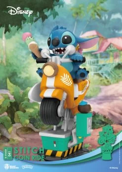 Disney D-Stage PVC Diorama Stitch Coin Ride 16 Cm -Optimal Model Geschäft x bkdds 041 e