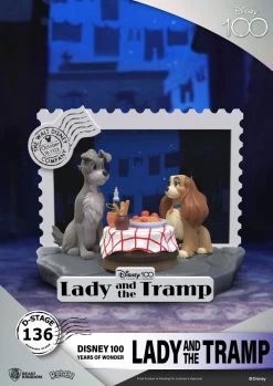 Disney 100th Anniversary D-Stage PVC Diorama Lady And The Tramp 12 Cm -Optimal Model Geschäft x bkdds 136 e