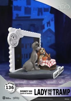 Disney 100th Anniversary D-Stage PVC Diorama Lady And The Tramp 12 Cm -Optimal Model Geschäft x bkdds 136 g