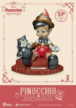 Disney Master Craft Statue Pinocchio Wooden Ver. Special Edition 27 Cm