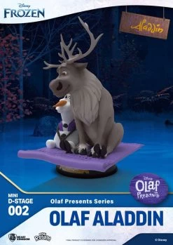 Die Eiskönigin Mini Diorama Stage PVC Statue Olaf Presents Olaf Aladdin 12 Cm -Optimal Model Geschäft x bkdmds 002d b