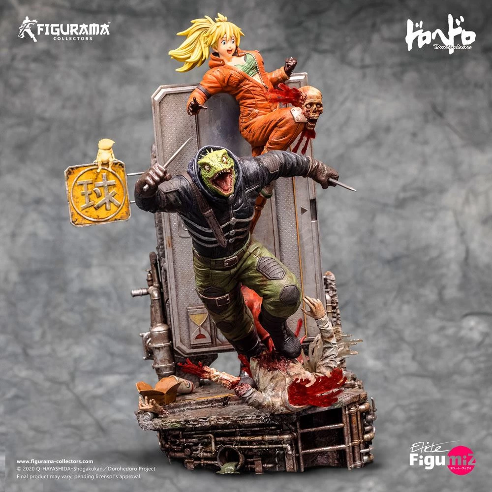 Dorohedoro Elite FigumiZ Diorama 1/8 Caiman & Nikaido 37 Cm 5 Dorohedoro Elite FigumiZ Diorama 1/8 Caiman & Nikaido 37 Cm – Bild 3