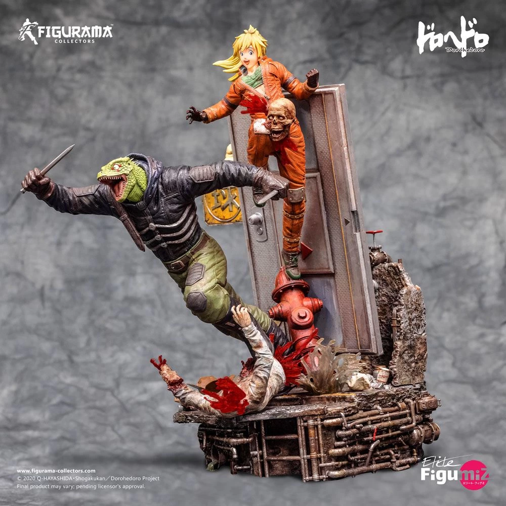 Dorohedoro Elite FigumiZ Diorama 1/8 Caiman & Nikaido 37 Cm 10 Dorohedoro Elite FigumiZ Diorama 1/8 Caiman & Nikaido 37 Cm – Bild 8