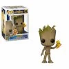 Avengers Infinity War POP! Movies Vinyl Figur Groot With Stormbreaker 9 Cm