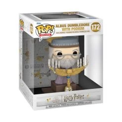 Harry Potter POP! Deluxe Vinyl Figur Deluxe Dumbledore W/Podium 12 Cm