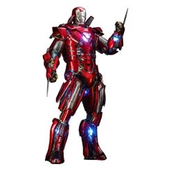 Iron Man 3 Movie Masterpiece Actionfigur 1/6 Silver Centurion (Armor Suit Up Version) 32 Cm -Optimal Model Geschäft x hot909463