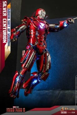 Iron Man 3 Movie Masterpiece Actionfigur 1/6 Silver Centurion (Armor Suit Up Version) 32 Cm -Optimal Model Geschäft x hot909463 f
