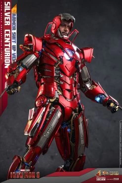 Iron Man 3 Movie Masterpiece Actionfigur 1/6 Silver Centurion (Armor Suit Up Version) 32 Cm -Optimal Model Geschäft x hot909463 i