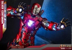 Iron Man 3 Movie Masterpiece Actionfigur 1/6 Silver Centurion (Armor Suit Up Version) 32 Cm -Optimal Model Geschäft x hot909463 m