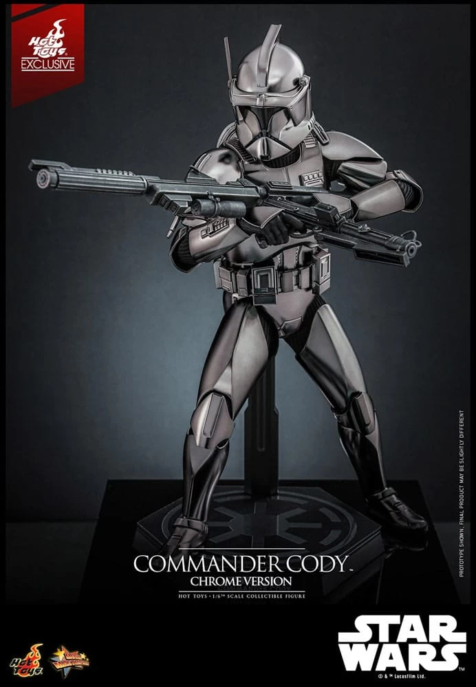 Star Wars Movie Masterpiece Actionfigur 1/6 Commander Cody (Chrome Version) Hot Toys Exclusive 30 Cm 4 Star Wars Movie Masterpiece Actionfigur 1/6 Commander Cody (Chrome Version) Hot Toys Exclusive 30 Cm – Bild 2