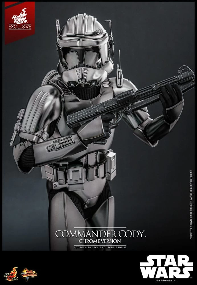 Star Wars Movie Masterpiece Actionfigur 1/6 Commander Cody (Chrome Version) Hot Toys Exclusive 30 Cm 5 Star Wars Movie Masterpiece Actionfigur 1/6 Commander Cody (Chrome Version) Hot Toys Exclusive 30 Cm – Bild 3