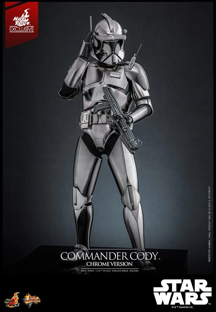 Star Wars Movie Masterpiece Actionfigur 1/6 Commander Cody (Chrome Version) Hot Toys Exclusive 30 Cm 7 Star Wars Movie Masterpiece Actionfigur 1/6 Commander Cody (Chrome Version) Hot Toys Exclusive 30 Cm – Bild 5