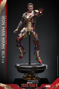 Iron Man 3 Movie Masterpiece Diecast Actionfigur 1/6 Iron Man Mark XLII (2.0) Deluxe 32 Cm -Optimal Model Geschäft x hot9136282 e