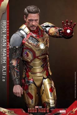 Iron Man 3 Movie Masterpiece Diecast Actionfigur 1/6 Iron Man Mark XLII (2.0) Deluxe 32 Cm -Optimal Model Geschäft x hot9136282 f