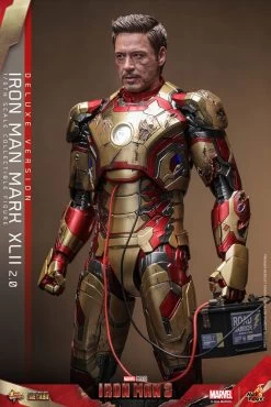 Iron Man 3 Movie Masterpiece Diecast Actionfigur 1/6 Iron Man Mark XLII (2.0) Deluxe 32 Cm -Optimal Model Geschäft x hot9136282 j
