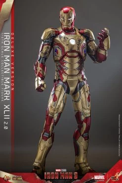 Iron Man 3 Movie Masterpiece Diecast Actionfigur 1/6 Iron Man Mark XLII (2.0) Deluxe 32 Cm -Optimal Model Geschäft x hot9136282 m