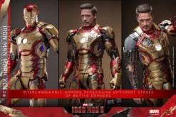 Iron Man 3 Movie Masterpiece Diecast Actionfigur 1/6 Iron Man Mark XLII (2.0) Deluxe 32 Cm -Optimal Model Geschäft x hot9136282 r