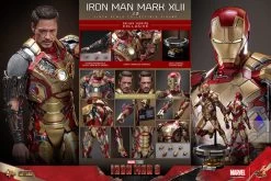 Iron Man 3 Movie Masterpiece Diecast Actionfigur 1/6 Iron Man Mark XLII (2.0) Deluxe 32 Cm -Optimal Model Geschäft x hot9136282 u